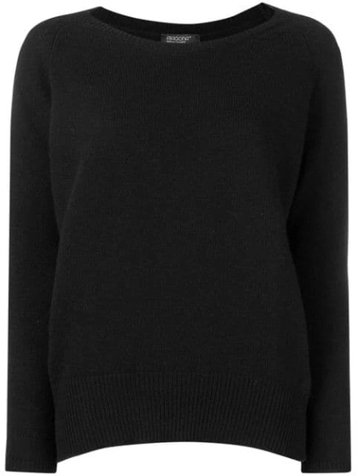 Aragona Basic Jumper - 黑色 In Black