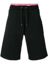 Moschino Underwear Logo Waistband Shorts In Black