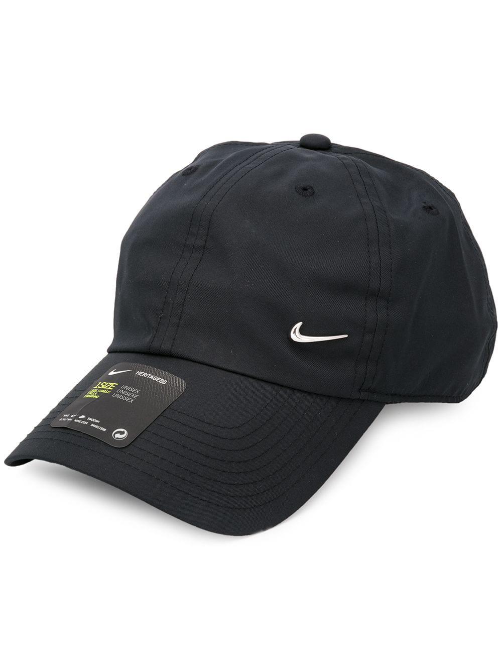 nike swoosh cap in black