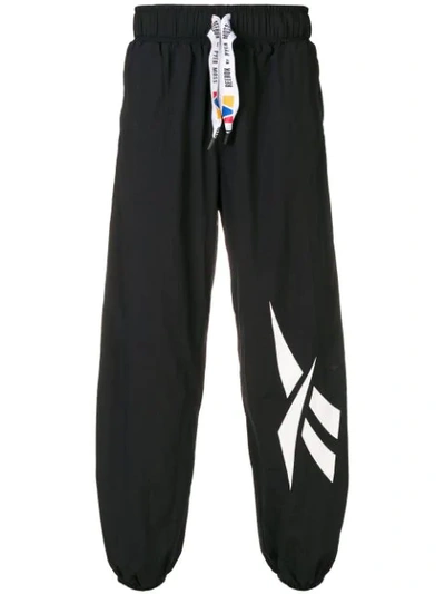 Reebok By Pyer Moss Loose Fit Logo Track Pants In Black