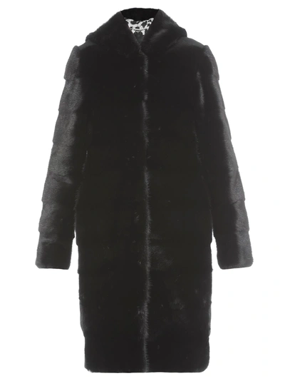 Philipp Plein Fur Coat In Black