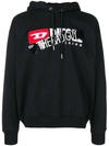 Diesel Logo Patch Hoodie - Black