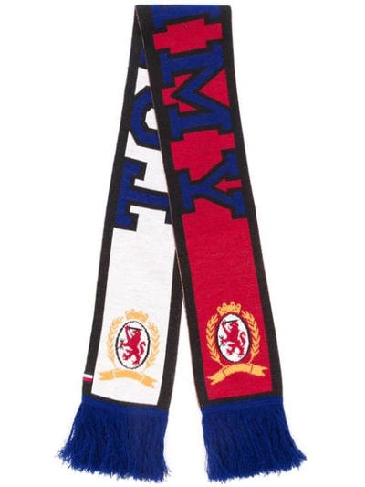 Tommy Hilfiger Football Motif Scar - Blue