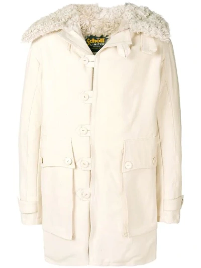 Schott Artic Army Coat - White