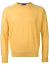 Barba Cashmere Jumper In Yellow