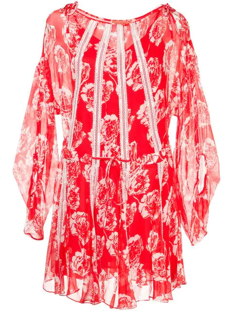 manning cartell red dress