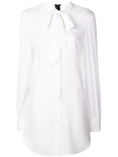 Ann Demeulemeester Tie Neck Shirt - White