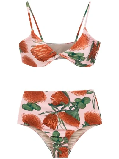 Adriana Degreas Hot Pants Bikini Set In Pink