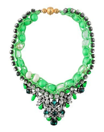Shourouk Necklace In Acid Green