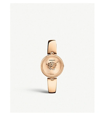 Versace Vcq00718 Palazzo Empire Rose Gold-tone Stainless Steel Watch