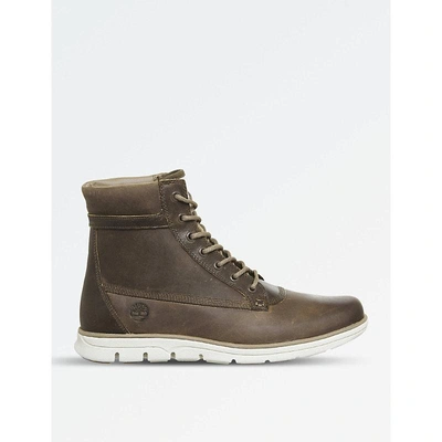 Timberland Bradstreet Leather Boots In Oakwood Poseidon