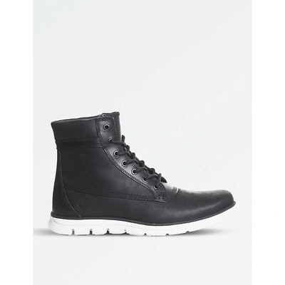 Timberland Bradstreet Leather Boots In Black Connection