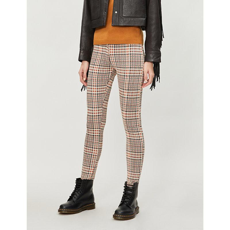 free people plaid skinny pants