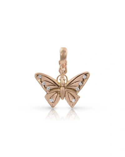 Dominique Cohen 18k Rose Gold Diamond Butterfly Pendant