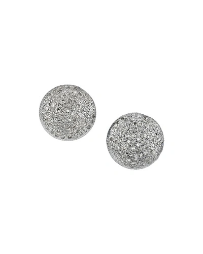 Sheryl Lowe Domed Diamond Stud Earrings