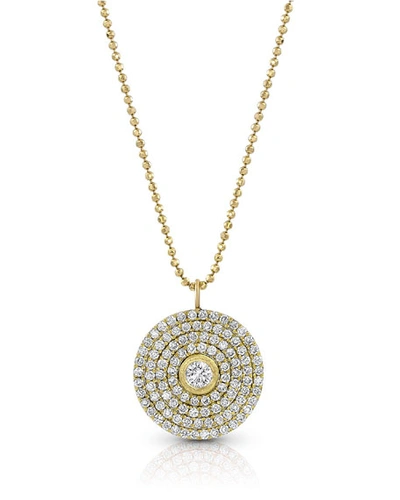 Dominique Cohen 18k Gold Mosaic Diamond Pendant Necklace (large)