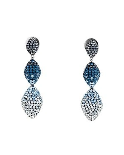 Atelier Swarovski Moselle Detachable Drop Earrings In Blue/silver