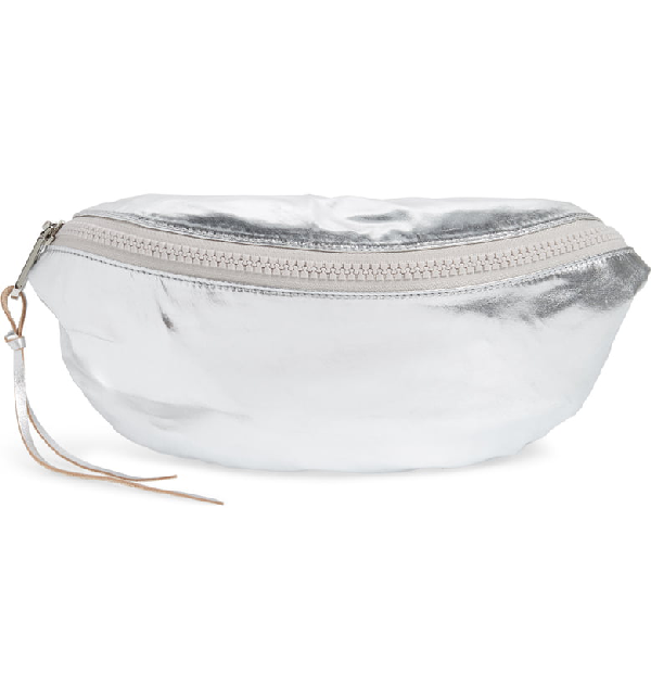 metallic belt bag