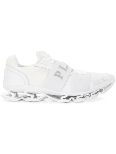 Philipp Plein Runner Xyz Statement Sneakers In White