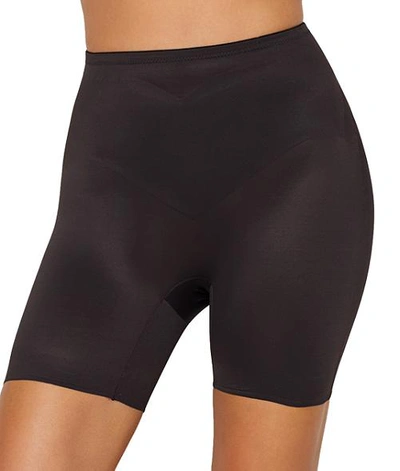 Tc Fine Intimates Adjust Perfect Waistline Thigh Slimmer Shorts In Black