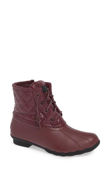 quilted luxe saltwater waterproof bootie