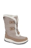 Sperry Powder Valley Vibram Arctic Grip Waterproof Boot In Grey Suede