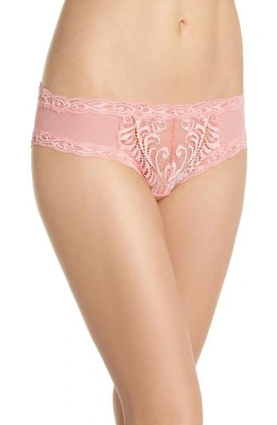 Natori Feathers Hipster Briefs In Pink Lemonade