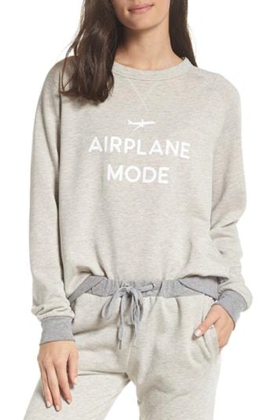 The Laundry Room Airplane Mode Sweatshirt In Pebble Heather