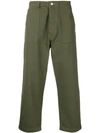 Société Anonyme Baggy Fit Trousers In Green