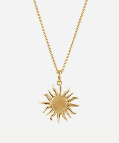Dinny Hall Gold Plated Vermeil Silver Sun Charm Pendant Necklace