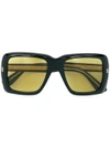 Gucci Eyewear Rectangular Frame Sunglasses - Black