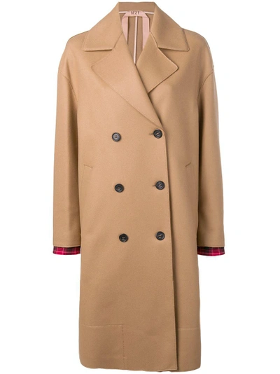 N°21 Nº21 Loose Fitted Coat - Neutrals