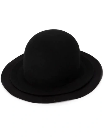 Yohji Yamamoto Black Wool Hat