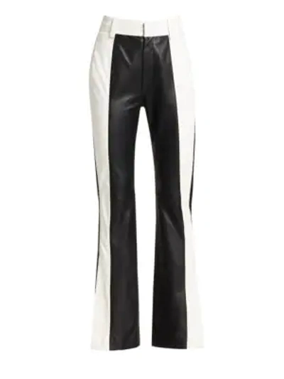 Tre By Natalie Ratabesi Women's The Valentina Leather Pants In Black White