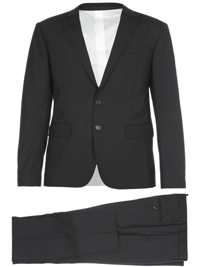 Dsquared2 Wool Suit In Black