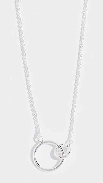 Gorjana Wilshire Charm Adjustable Necklace In Silver