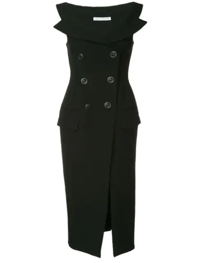 Camilla And Marc Tailored Dress In Black