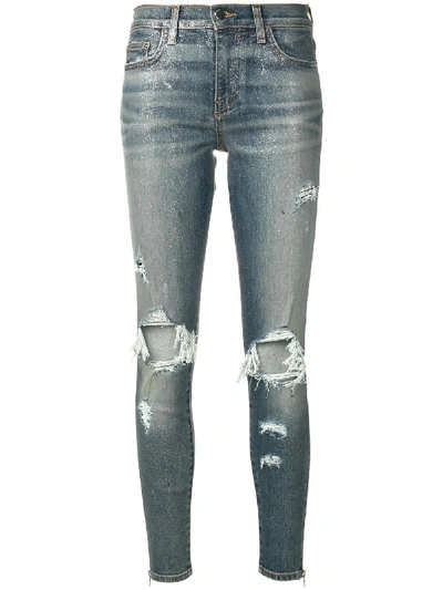 Amiri Distressed Skinny-fit Jeans - 蓝色 In Blue