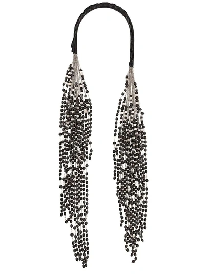 Marc Le Bihan Multiple Chains Necklace In Black