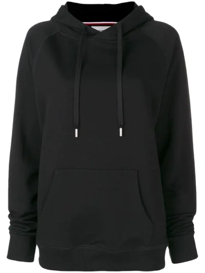 Roqa Front Pockets Hoodie In Black