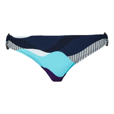 Vilebrequin Women Swimwear - Women Asymmetrical Brief Bikini Bottom Ostende - Swimming Trunk - Fixby In Navy
