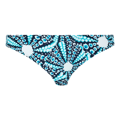 Vilebrequin Women Midi Brief Bikini Bottom Oursinade In Blue