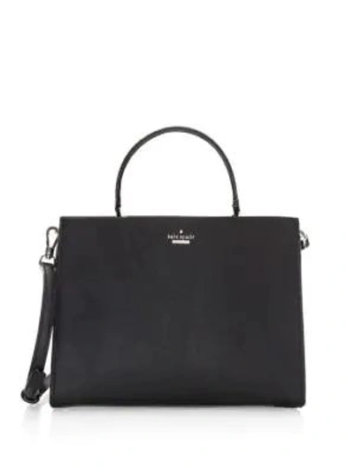 Kate Spade Cameron Street Sarah Leather Satchel In Black