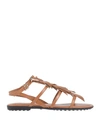 Tod's Sandals In Tan