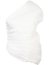 Rosie Assoulin One-shoulder Blouse White