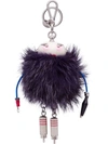 Prada Millie Fur Keychain Trick In Purple