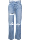 Reformation Cynthia High Relaxed Jeans In Blue