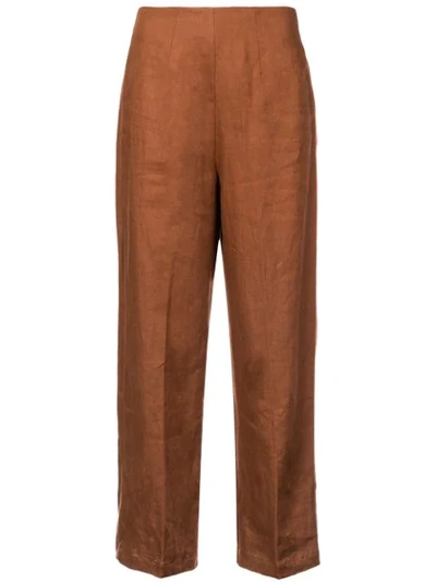 Reformation Noble Trousers In Brown