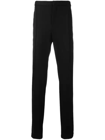 Giorgio Armani Mid Rise Tailored Trousers In Black