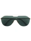 Fendi Shield Sunglasses In Green